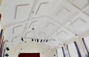Acoustic panels and stage lighting